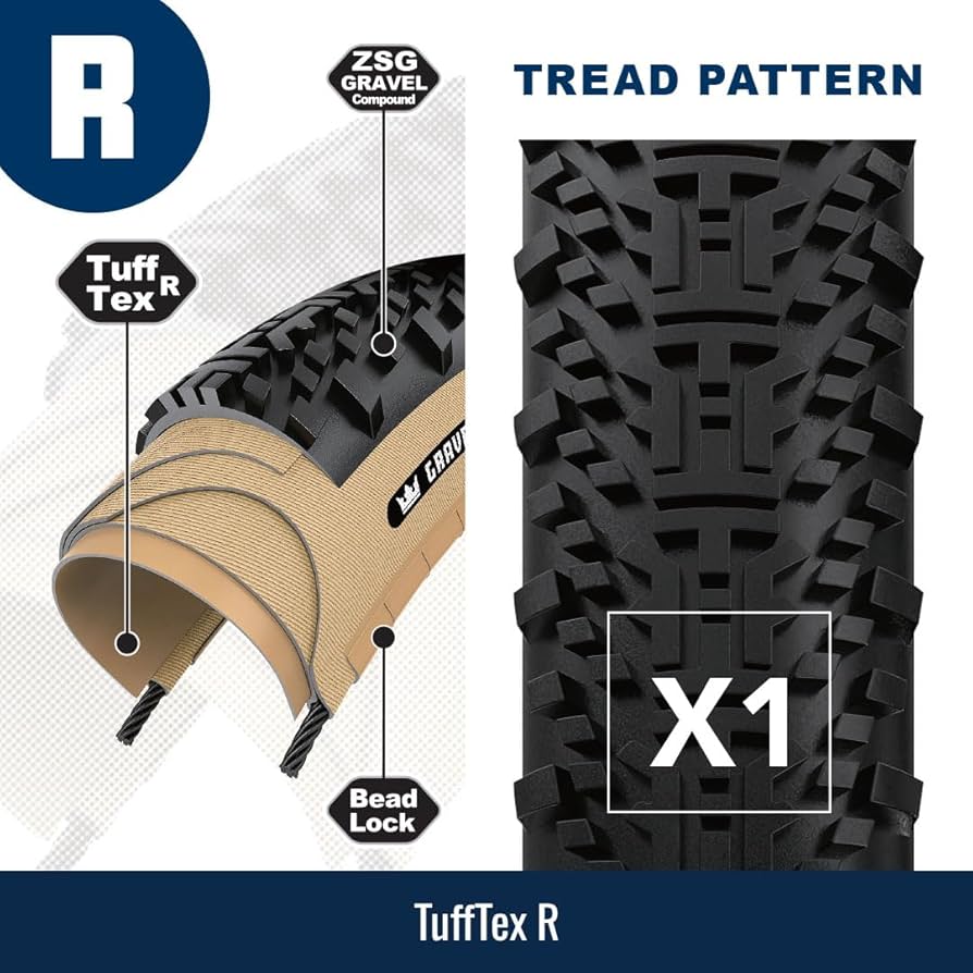 Panaracer Gravelking X1 TLR Tubeless - Folding Gravel Bike